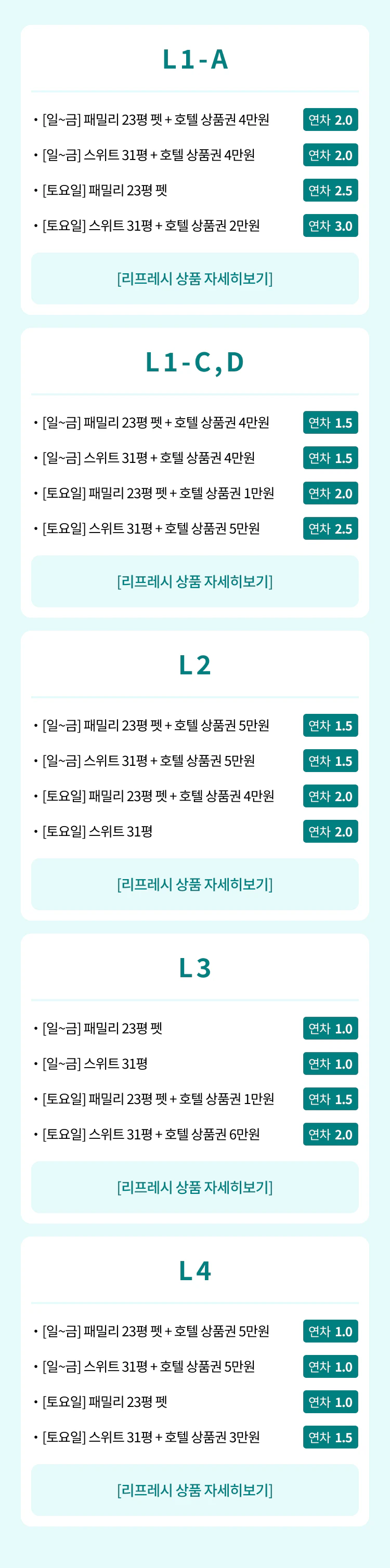 김해 리프레시 상품