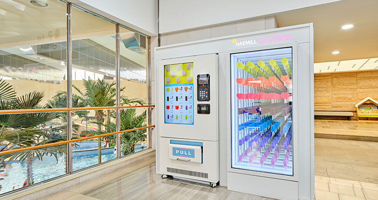 캐릭터 수제아이스크림 자판기